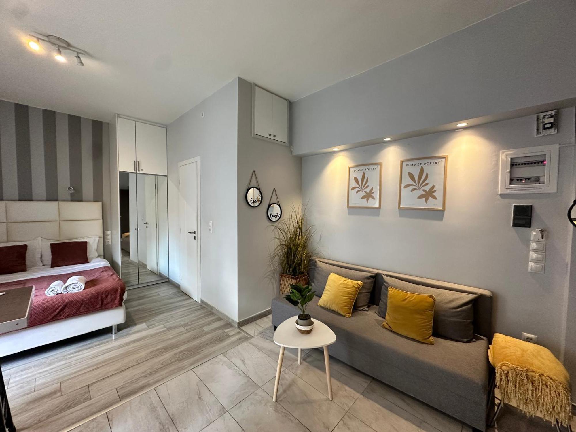 Walk To Markets From A Cozy Studio By Cielo Homes Афины Экстерьер фото